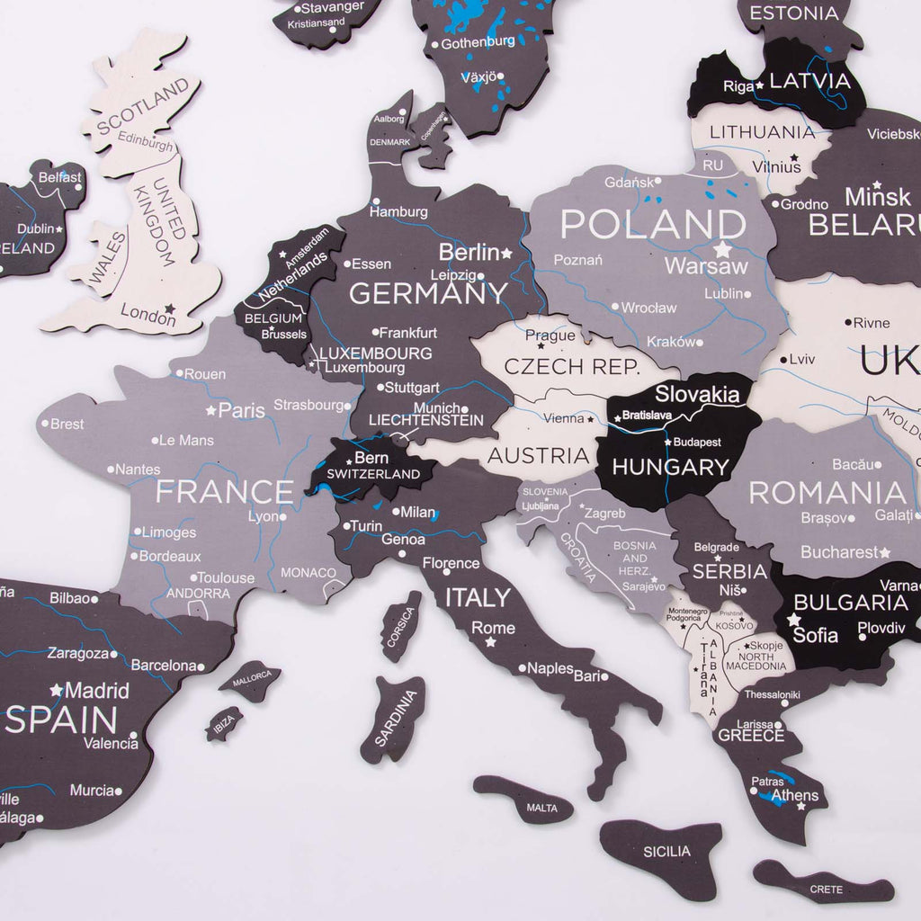 3d europa  karte