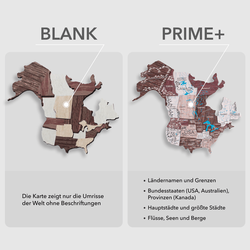 bunte Weltkartenkunst