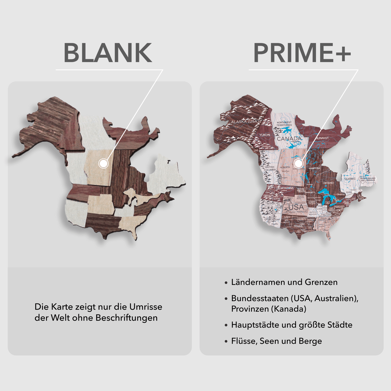 bunte Weltkartenkunst
